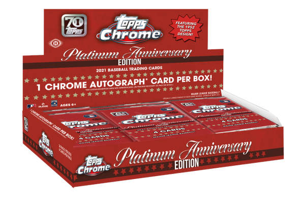 2021 Topps Chrome Platinum Anniversary Baseball Hobby Box