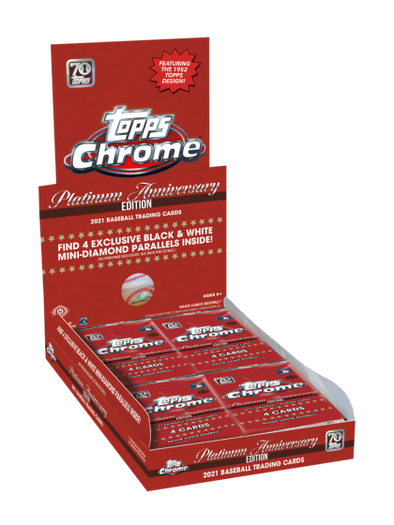 2021 Topps Chrome Platinum Anniversary Baseball Lite Box available at 401 Games Canada