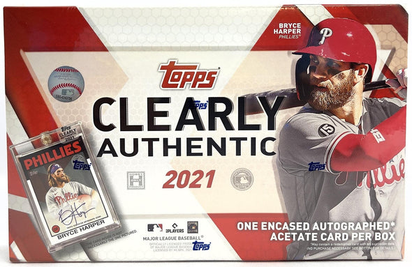 2021 Topps Clearly Authentic Baseball Hobby Box available at 401 Games Canada