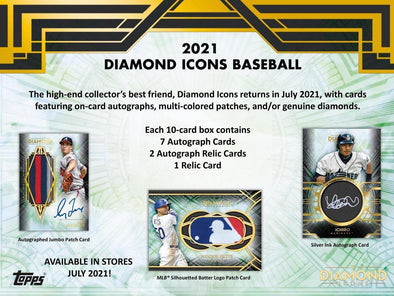 2021 Topps Diamond Icons Baseball Hobby Box available at 401 Games Canada