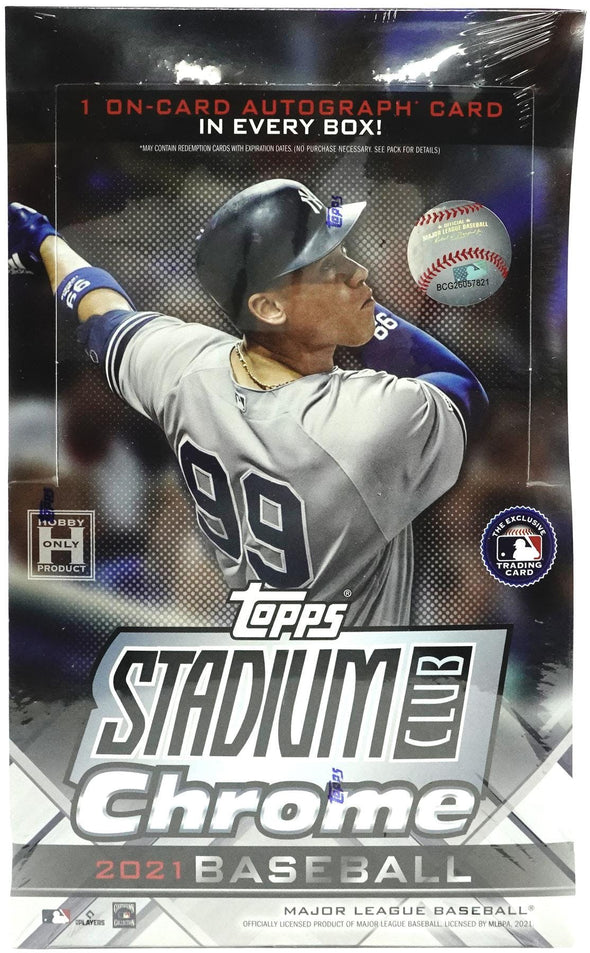 2021 Topps Stadium Club Chrome Baseball Hobby Box available at 401 Games Canada