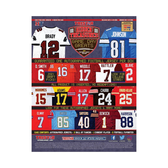 2021 Tri Star Game Day Greats Autographed Jersey available at 401 Games Canada