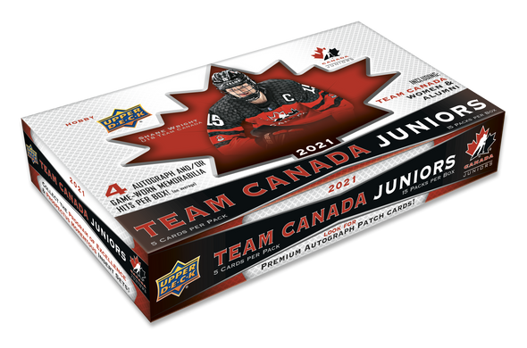 2021 Upper Deck Team Canada Juniors Hockey Hobby Box available at 401 Games Canada