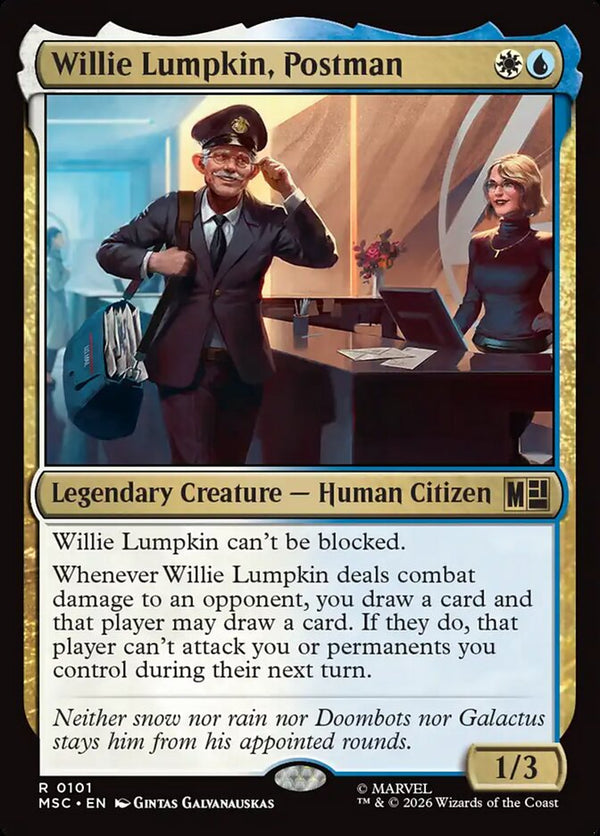 Willie Lumpkin, Postman (MSC)