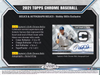 2021 Topps Chrome Baseball Jumbo Box