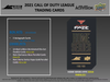 2021 Upper Deck Call of Duty League Hobby 10 Box Case