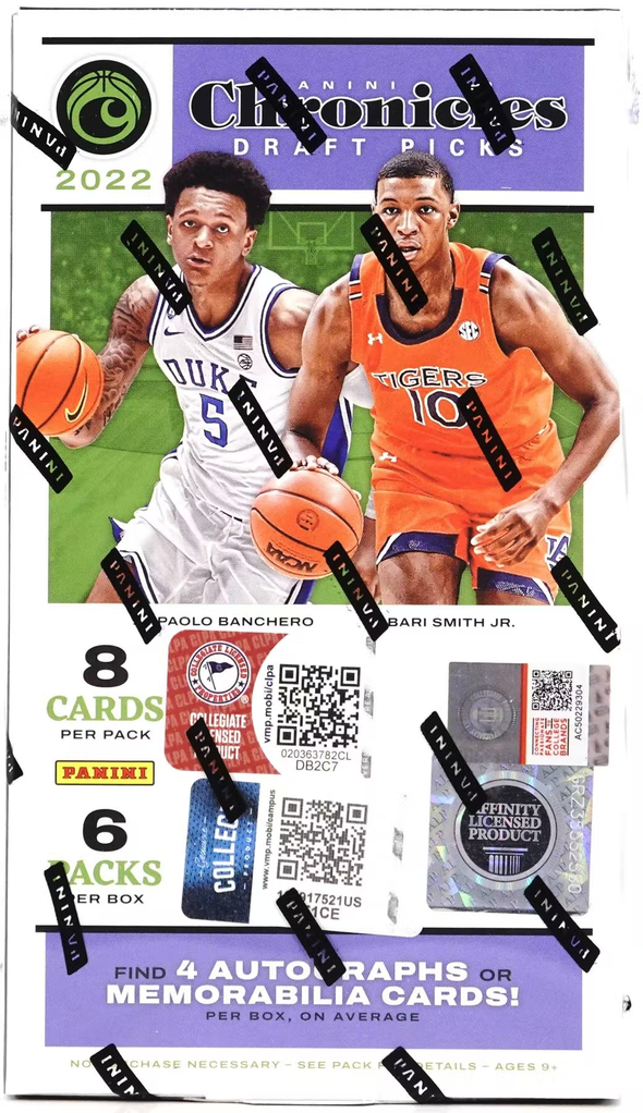 2022-23 Panini Chronicles Draft Picks Collegiate Basketball Hobby Box available at 401 Games Canada