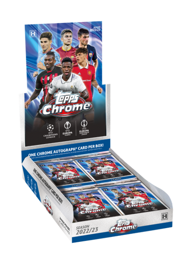 2022-23 Topps Chrome UEFA Club Competitions Soccer Hobby Box available at 401 Games Canada