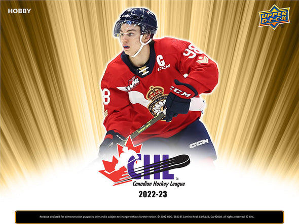 2022-23 Upper Deck CHL Hockey Hobby Box available at 401 Games Canada