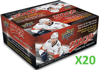 2022-23 Upper Deck MVP Hockey Retail Case available at 401 Games Canada