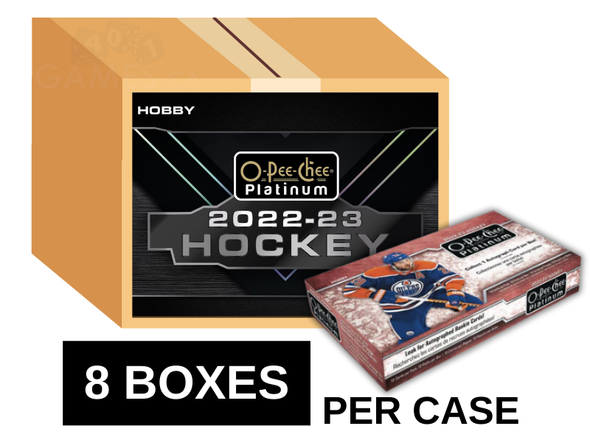 2022-23 Upper Deck O-Pee-Chee Platinum Hockey Hobby 8 Box Case