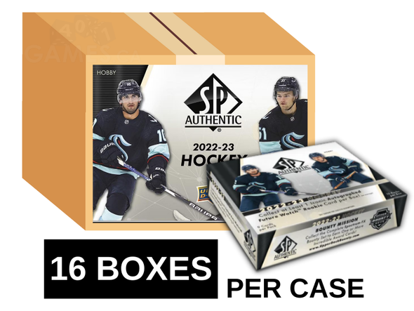 2022-23 Upper Deck SP Authentic Hockey Hobby 16 Box Case