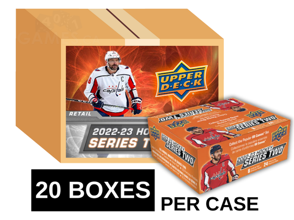 2022-23 Upper Deck Series 2 Hockey Retail 20 Box Case