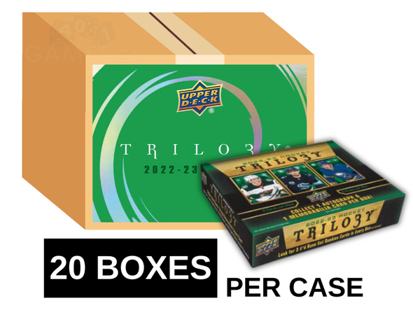 2022-23 Upper Deck Trilogy Hockey Hobby 20 Box Case