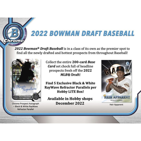 2022 Bowman Draft Baseball Lite Box available at 401 Games Canada