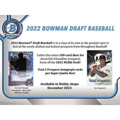 2022 Bowman Draft Baseball Super Jumbo Box available at 401 Games Canada