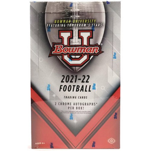 2022 Bowman University Football Hobby Box available at 401 Games Canada