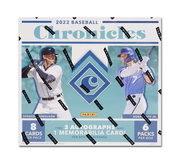 2022 Panini Chronicles Baseball Hobby Box available at 401 Games Canada