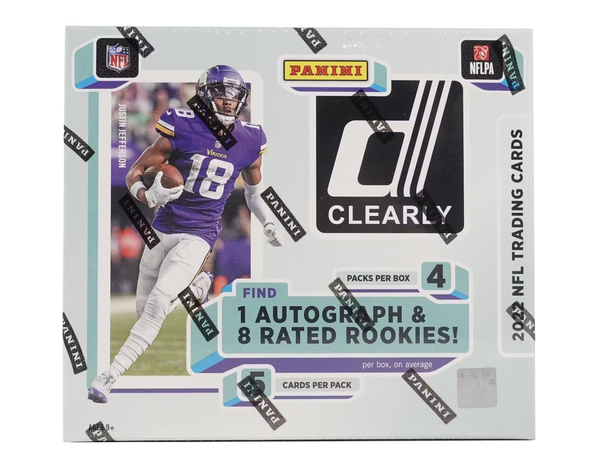 2022 Panini Clearly Donruss Football Hobby Box available at 401 Games Canada