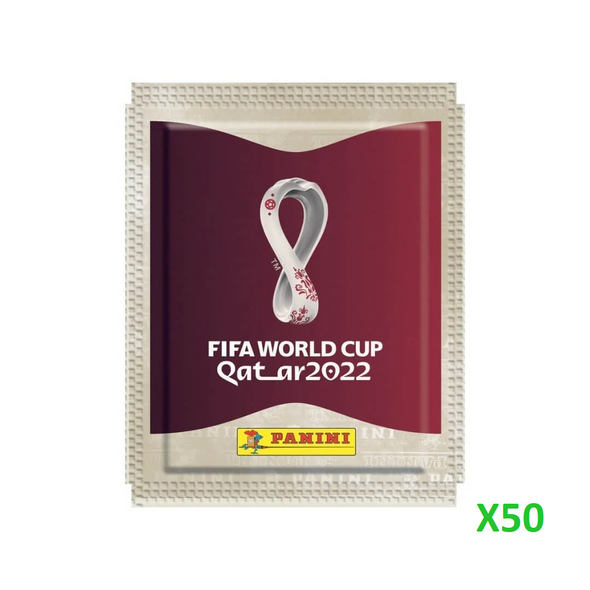 2022 Panini FIFA World Cup Soccer Sticker 50 Pack Bundle available at 401 Games Canada