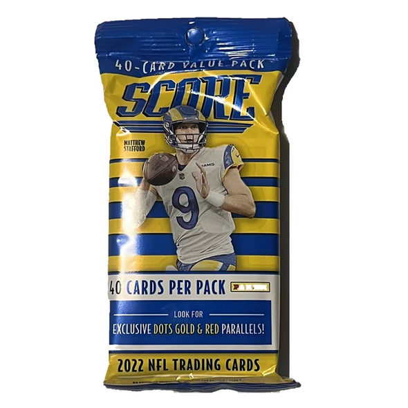 2022 Panini Score Football Jumbo Value Pack (Gold & Red Dot Parallels) available at 401 Games Canada