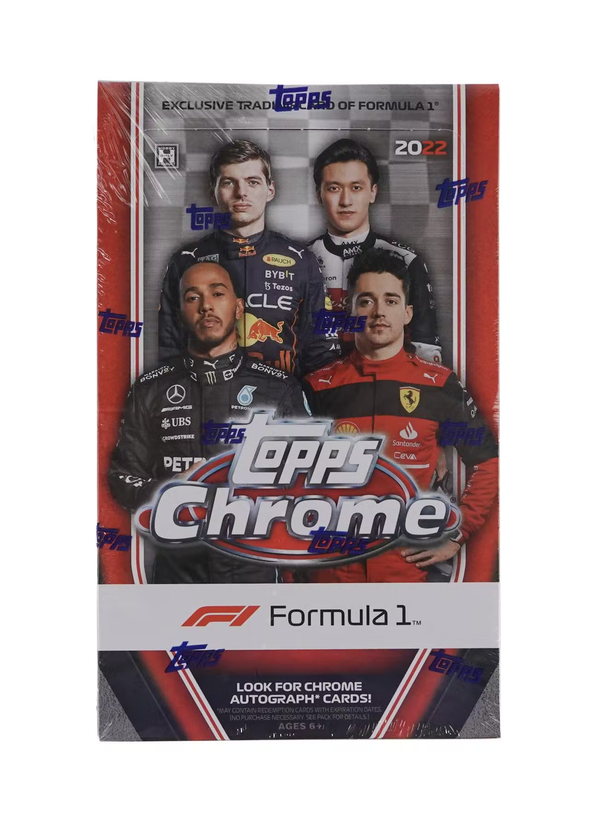 2022 Topps Chrome Formula 1 Racing Hobby Box available at 401 Games Canada