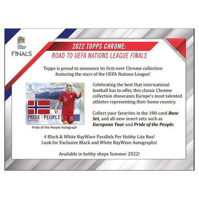 2022 Topps Chrome Road to UEFA Nations League Finals Hobby Lite Box (Pre-Order) available at 401 Games Canada