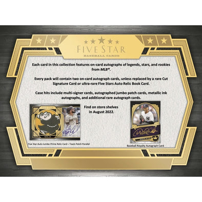 2022 Topps Five Star Baseball Hobby Box available at 401 Games Canada