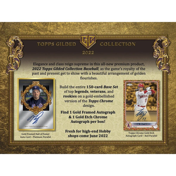 2022 Topps Gilded Collection Baseball Hobby Box available at 401 Games Canada