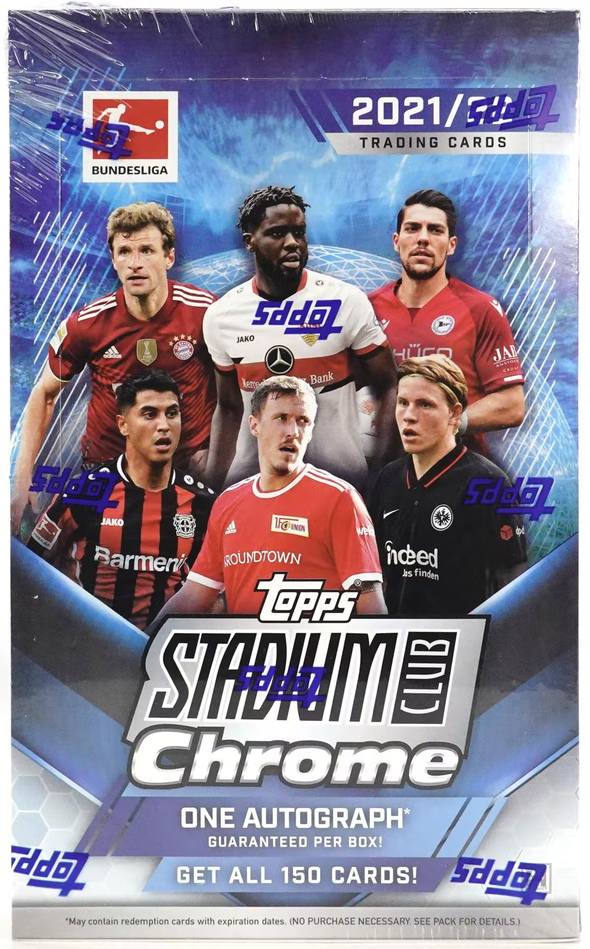 2022 Topps Stadium Club Chrome Bundesliga Soccer Hobby Box available at 401 Games Canada