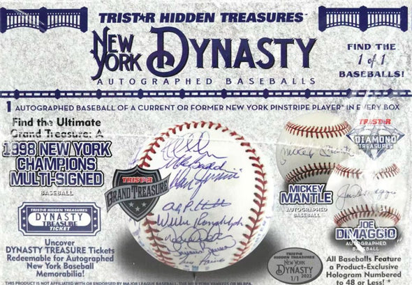 2022 Tristar Hidden Treasures Autographed Baseball New York Dynasty available at 401 Games Canada