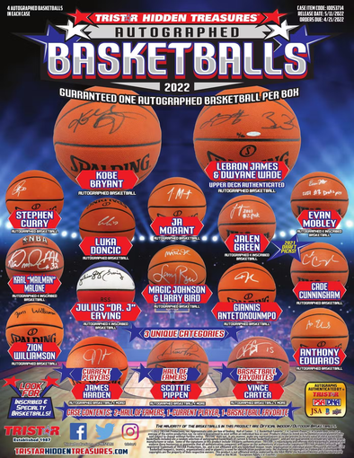 2022 Tristar Hidden Treasures Autographed Basketball Box available at 401 Games Canada