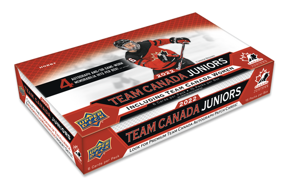 2022 Upper Deck Team Canada Juniors Hockey Hobby Box available at 401 Games Canada