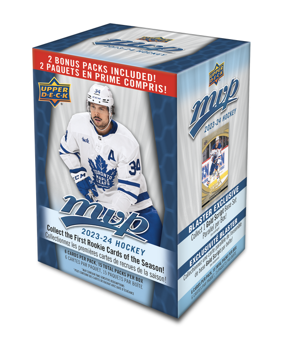 2023-24 Upper Deck MVP Hockey Blaster 20 Box Case available at 401 Games Canada