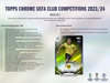 2023-24 Topps Chrome UEFA Club Competitions Soccer Hobby Box