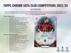 2023-24 Topps Chrome UEFA Club Competitions Soccer Hobby Box