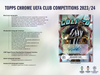 2023-24 Topps Chrome UEFA Club Competitions Soccer Hobby Box