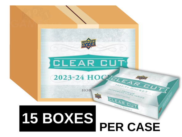 2023-24 Upper Deck Clear Cut Hockey Hobby 15 Box Case (Pre-Order)