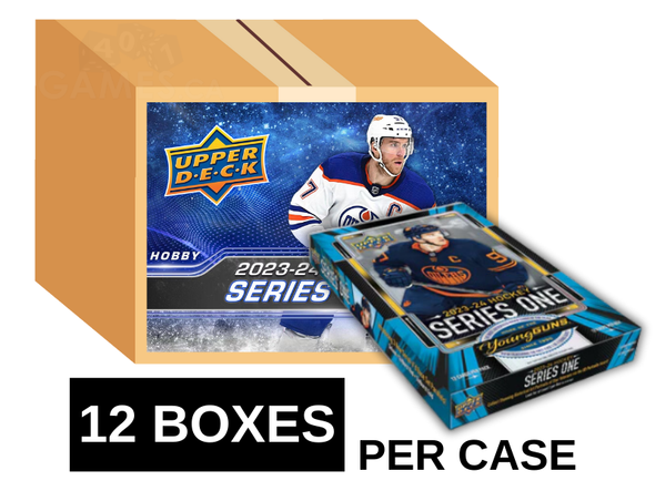 2023-24 Upper Deck Series 1 Hockey Hobby 12 Box Case