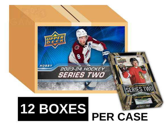 2023-24 Upper Deck Series 2 Hockey Hobby 12 Box Case