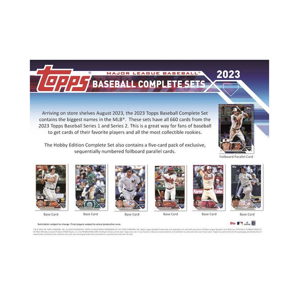 2023 Topps Baseball Complete Set Hobby available at 401 Games Canada