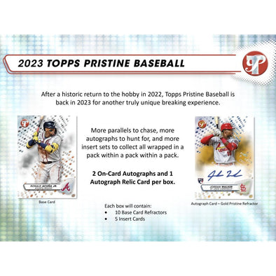 2023 Topps Pristine Baseball Hobby Box available at 401 Games Canada