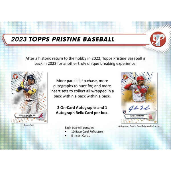 401 Games Canada - 2023 Topps Pristine Baseball Hobby Box