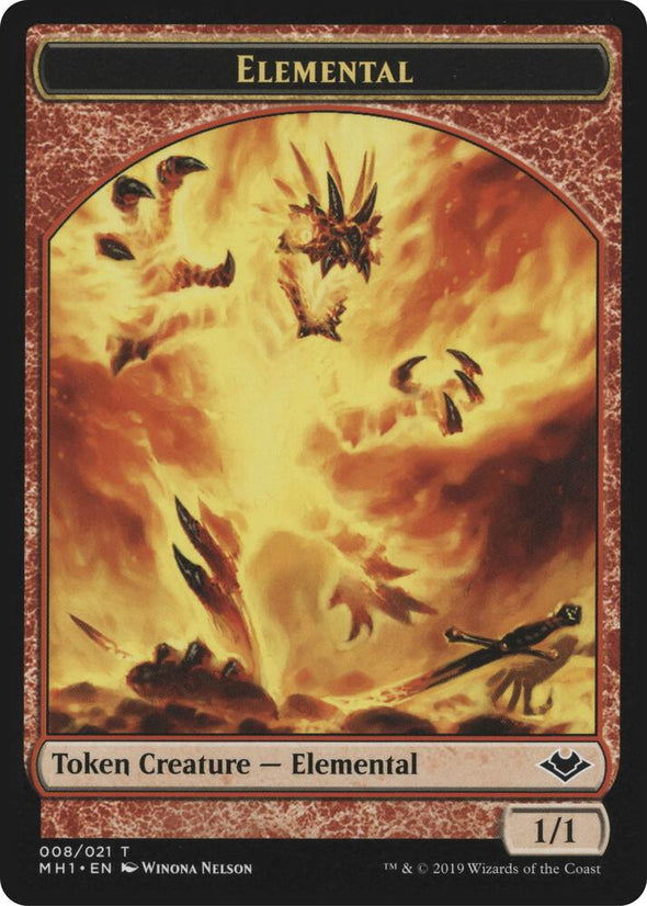 Serra the Benevolent Emblem // Elemental (008) Token (TMH1)