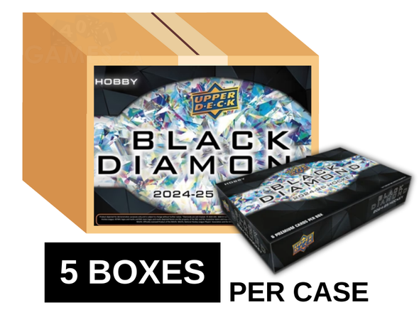 2024-25 Upper Deck Black Diamond Hockey Hobby 5 Box Case (Pre-Order)