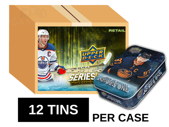 2024-25 Upper Deck Series 1 Hockey Tin 12 Tin Case