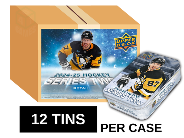 2024-25 Upper Deck Series 2 Hockey Tin 12 Tin Case (Pre-Order)