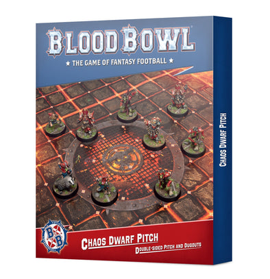 Blood Bowl - Chaos Dwarf Team - Pitch & Dugouts **