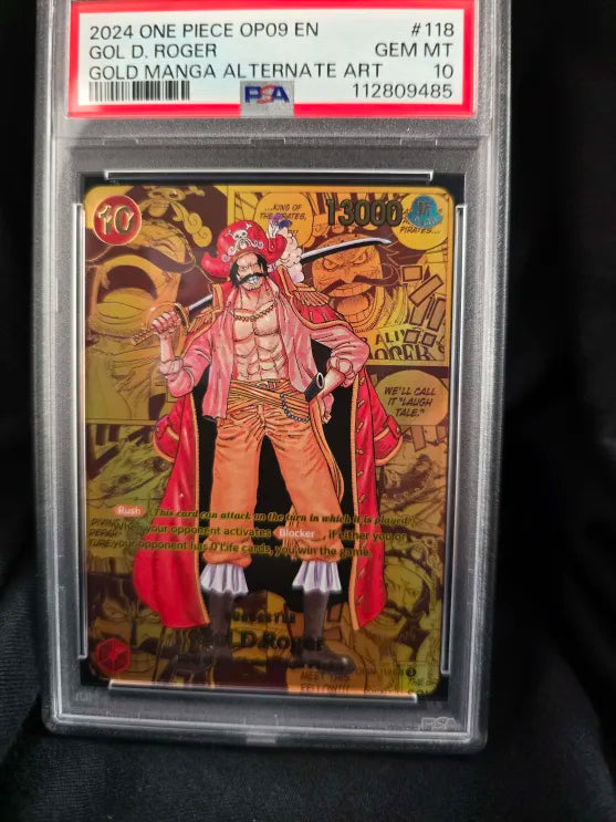 401 Games Canada - Gol.D.Roger (Manga) - OP09-118 - Secret Rare - PSA Gem Mint 10 401 Games Canada - Gol.D.Roger (Manga) - OP09-118 - Secret Rare - PSA Gem Mint 10