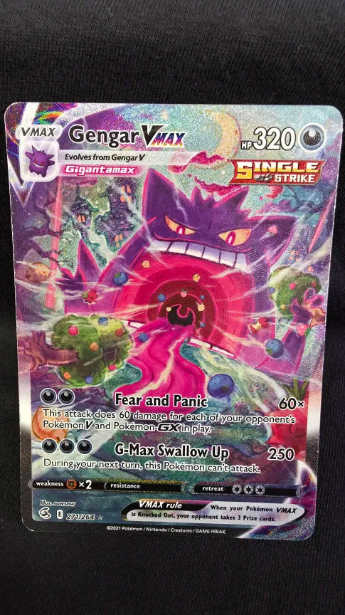 Gengar VMAX - Fusion Strike - Secret Rare - 271/264